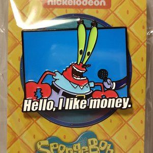Spongebob Squarepants Mr Krabs Collectible Enamel Pin Official Nickelodeon Pin